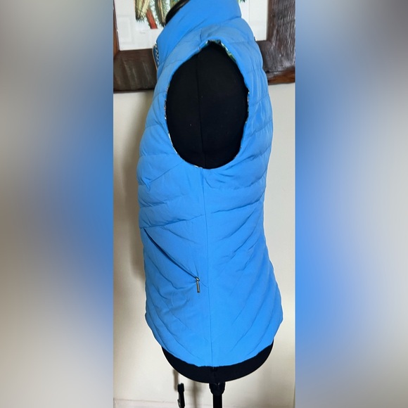 NWOT Lilly Pulitzer Tropical Blue/Animal Print Reversible Vest - Picture 6 of 8